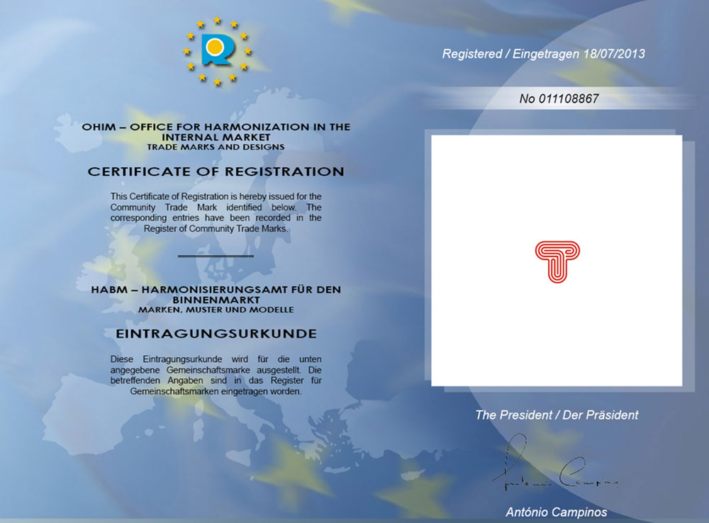 Европейская регистрация логотипа Thermo